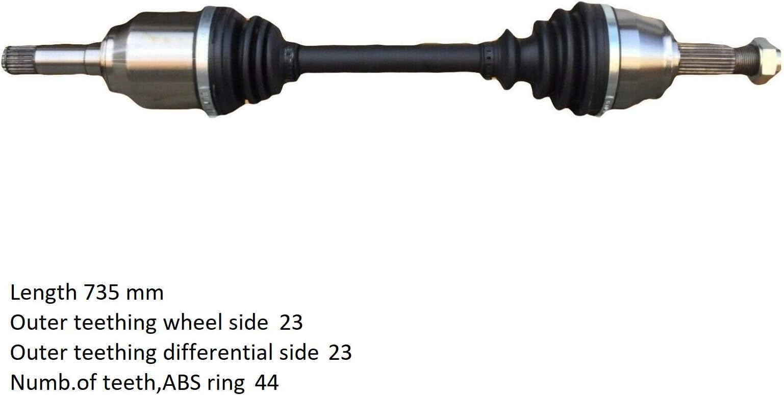 DRIVE SHAFT AXLE FITS FOR MEGANE I Cabriolet (EA0/1_) 2.0 16V 1996-1999 FRONT RIGHT