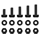 Pzsmocn 300 Pieces/100 Sets M2*5 mm Plastic Black