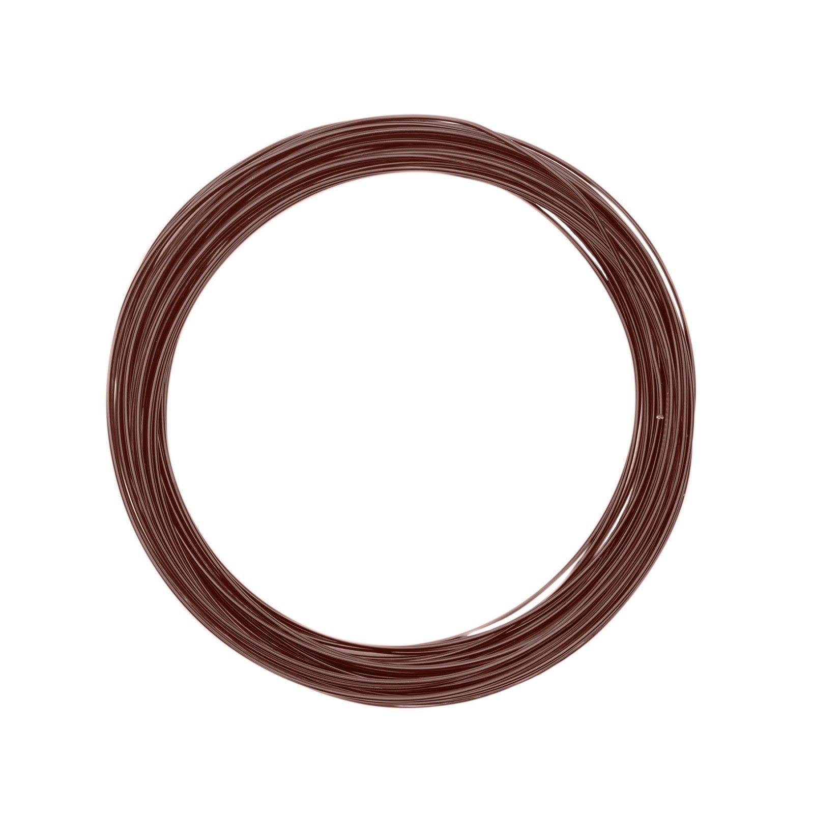 Vaessen Creative Aluminium Craft Wire 32.8 ft (10 m) x 0.04" (1 mm) Chocolate Mat (Brown) - Flexible Metallic Wire for Crafting, Flower Arranging, Jewellery Making and Modelling