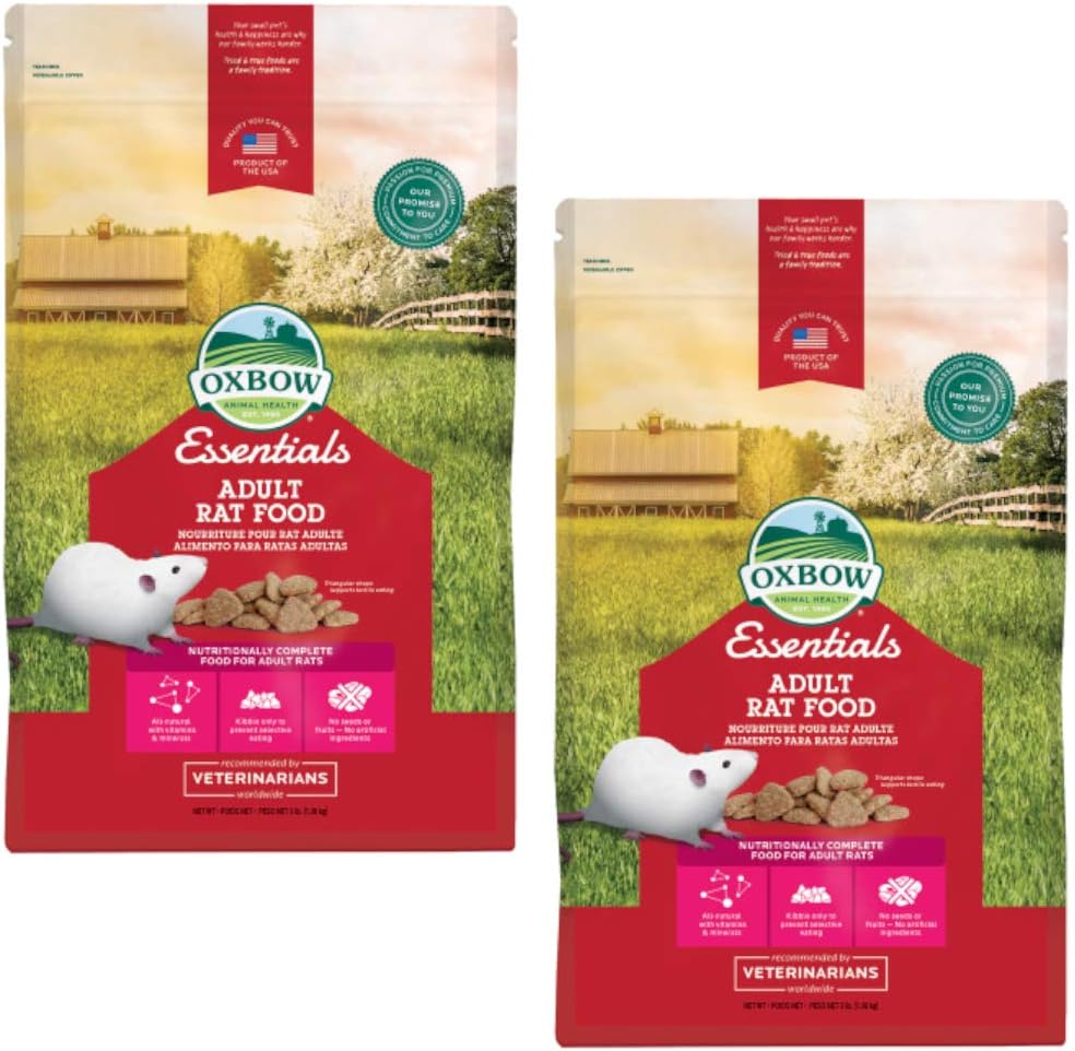 Oxbow Essentials - Adult Rat Food 6 Pound (2 x 3 Pound Bags): Home & Kitchen