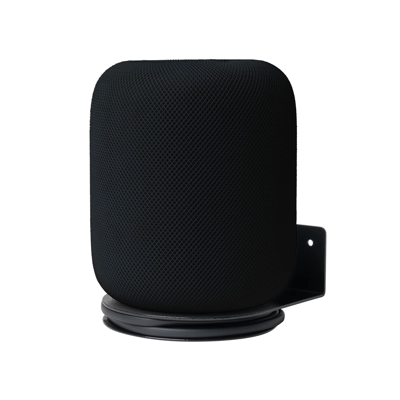 shinar Metal Wall Mount Compatible with Homepod 1/2, Bracket Accessories Stand Compatible with Homepod 1/2 Integrated Cable Management Max. 12 (Black)