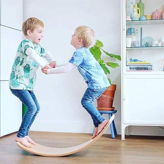 SIMPIE Balance Board Wobble Kid Waldorf Yoga de Madera de ...