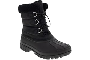 Chooka Women's Warm Insulated Plush Lined Waterproof Mid Calf Winter Snow Boots