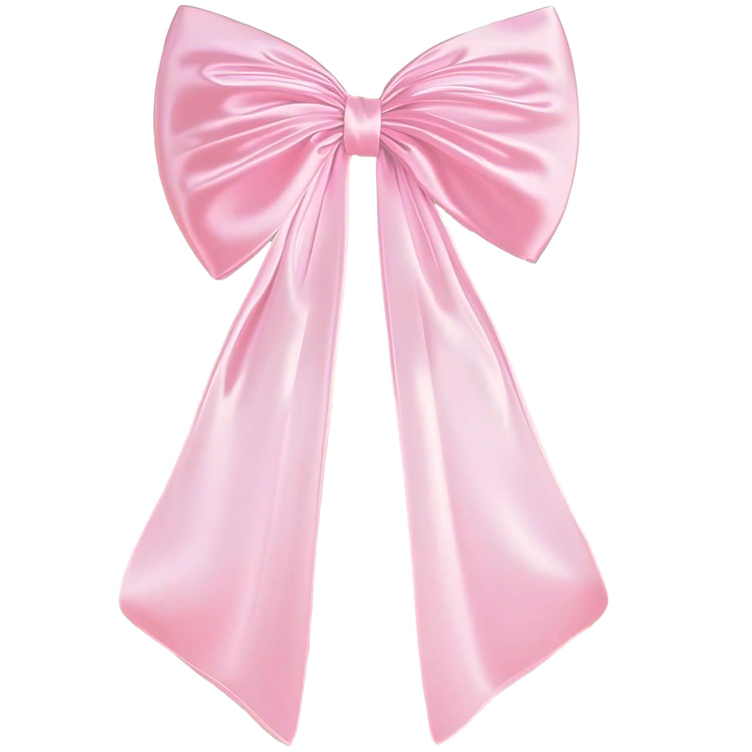Photo 1 of 23x35 Inch Large Pink Satin Bow - Giant Ribbon Tie for Coquette Room Decor, Christmas Tree, Birthday, Graduation, Wedding Proposal & Baby Shower