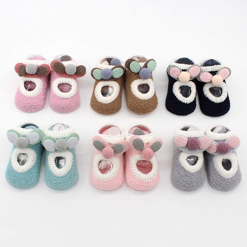 Bebe Chaussettes Trentonsmilesdental Ca Chaussette Bebe Naissance Coton Melange Chausson Premier Pas Souple Dessin Anime Oreilles Sol Chaussettes Antiderapant Etape Chaussettes Epaissir Polaire De Corail Chaud