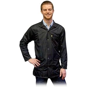 JKC9025SPBK - Clothing Size : XL - 9010 Series ESD Jacket, Transforming Technologies - Each