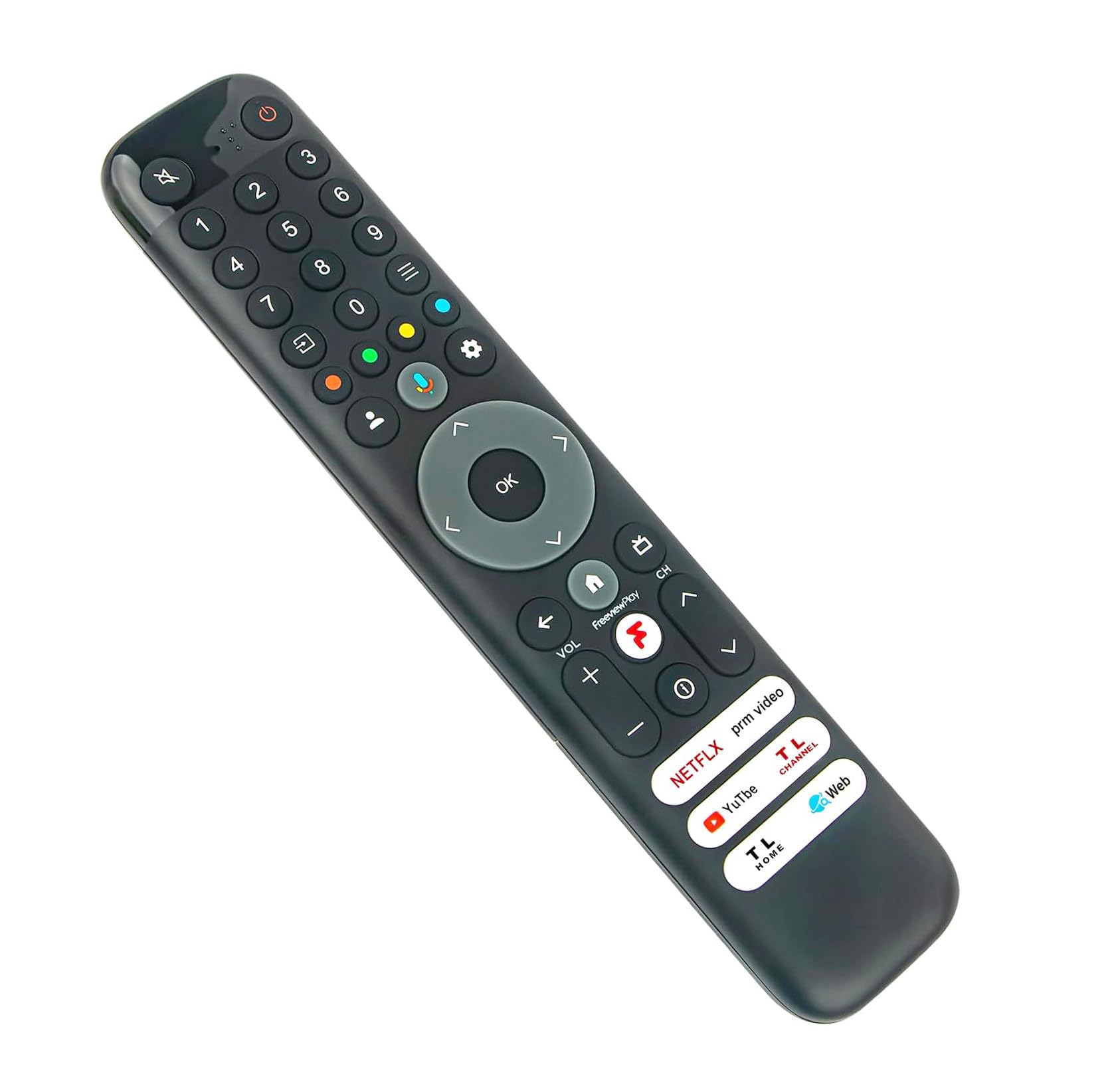 AULCMEET RC833-GUB2 Replacement Remote Control Compatible with TCL 4K OLED 1080p Smart 3D TV 85C645K 43C645K 50C645K 55C645K 65C645K 75C645K C64K Series QLED