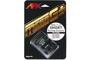 AFX/Racemasters Mega G+ Rolling Chassis - Short AFX21029 HO Slot Racing Cars