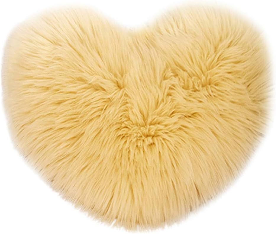 VRTUR Heart Shaped Throw Pillow Cushion Plush Pillows Gift Home Sofa Decoration Home Accessories Bedroom Design Room Decor Decoration 45 X 50cm