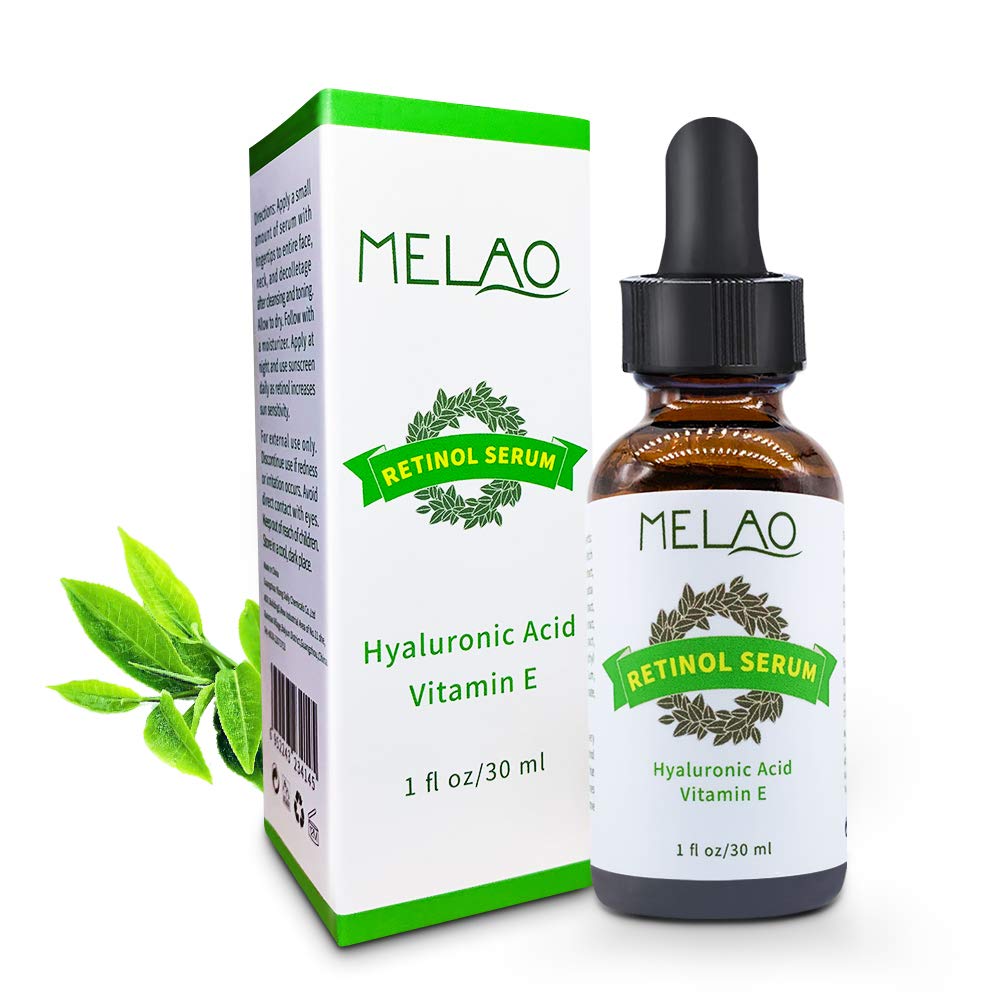 Retinol Serum 2.5% with Hyaluronic Acid & Vitamin E For for Face and Skin, Anti Ageing & Anti Wrinkles, Fine Lines, Age Spots for Smooth,Boosts Collagen Production & Tightening Face(30ml/1 Fl.oz)