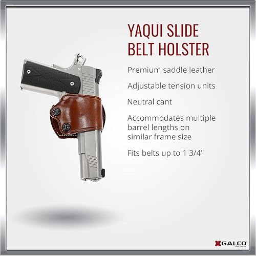 GALCO Yaqui Slide Belt Holster for Colt, Kimber, Para