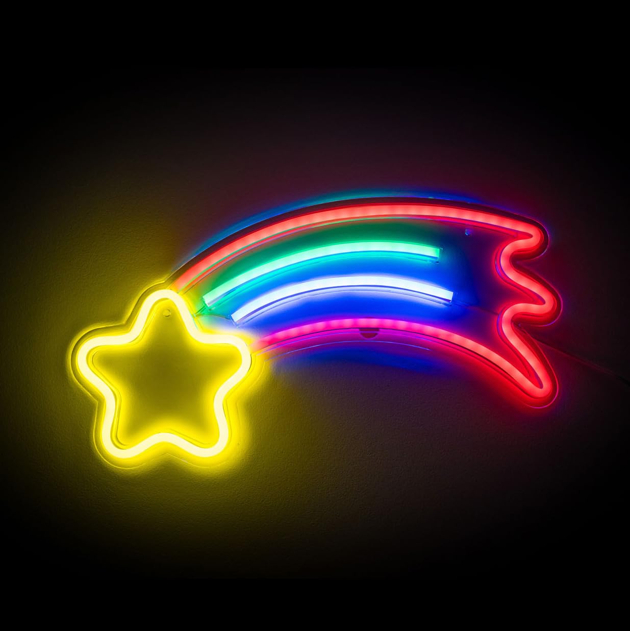MiniSun | Shooting Star Neon LED Light Sign | Light Signs, Home Décor & Improvement Essential
