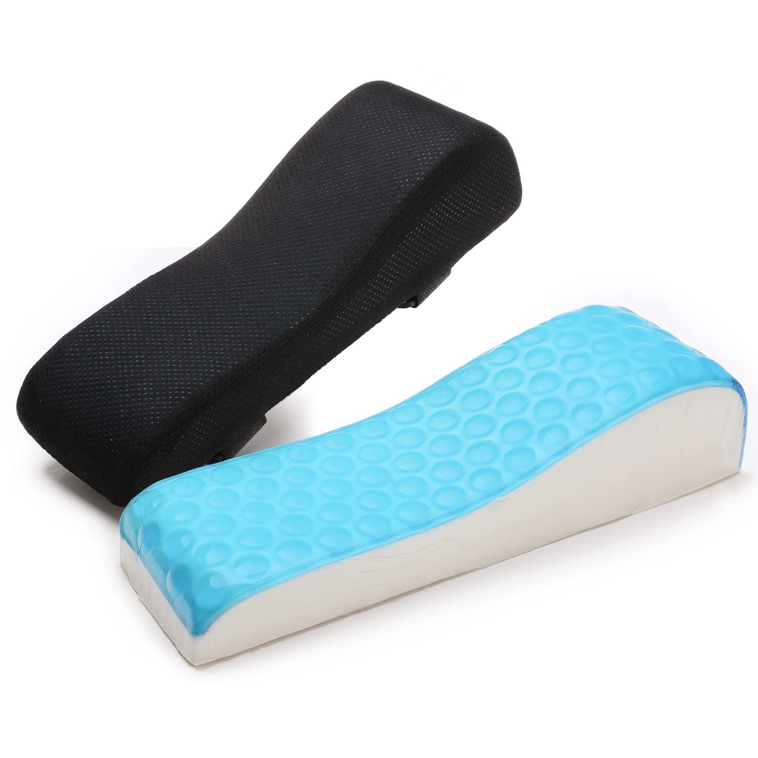 LargeLeaf Chair Gel Ergonomic armrest Cushions Elbow Pillow Pressure Relief Office Chair Gaming Chair armrest with Memory Foam armrest Pads 2-Piece Set of Chair — image 1