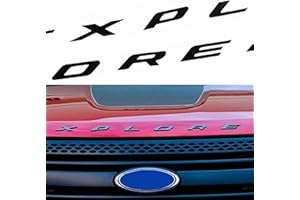 SUPER REPAIRMAN 3D Letters ABS Front Hood Compatible for 2011-2021 2022 Emblem Explr Sport Hood Letters Stickers - Matte Black