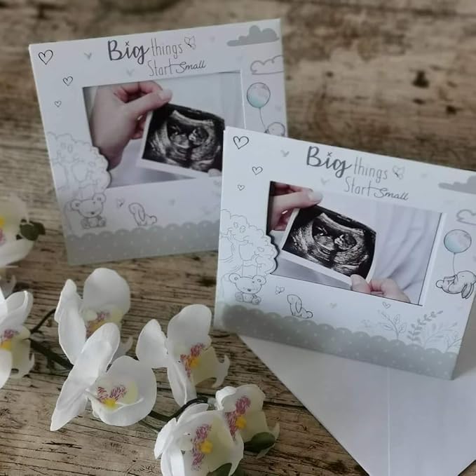 Bébé Scan Grossesse annonce Reveal Cartes souvenir enceinte Famille