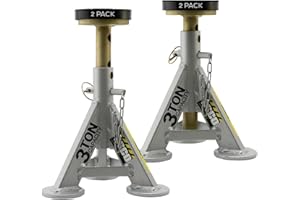 ESCO 3 Ton Performance Shorty Low Profile Jack Stands, 1 Pair