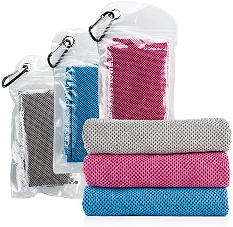 Aocare Cooling Towel Sport Towel Snap Cool Towel Multi-purpose Super Soft Breathable Towel for Golf,Travel,Yoga,Camping and Gym