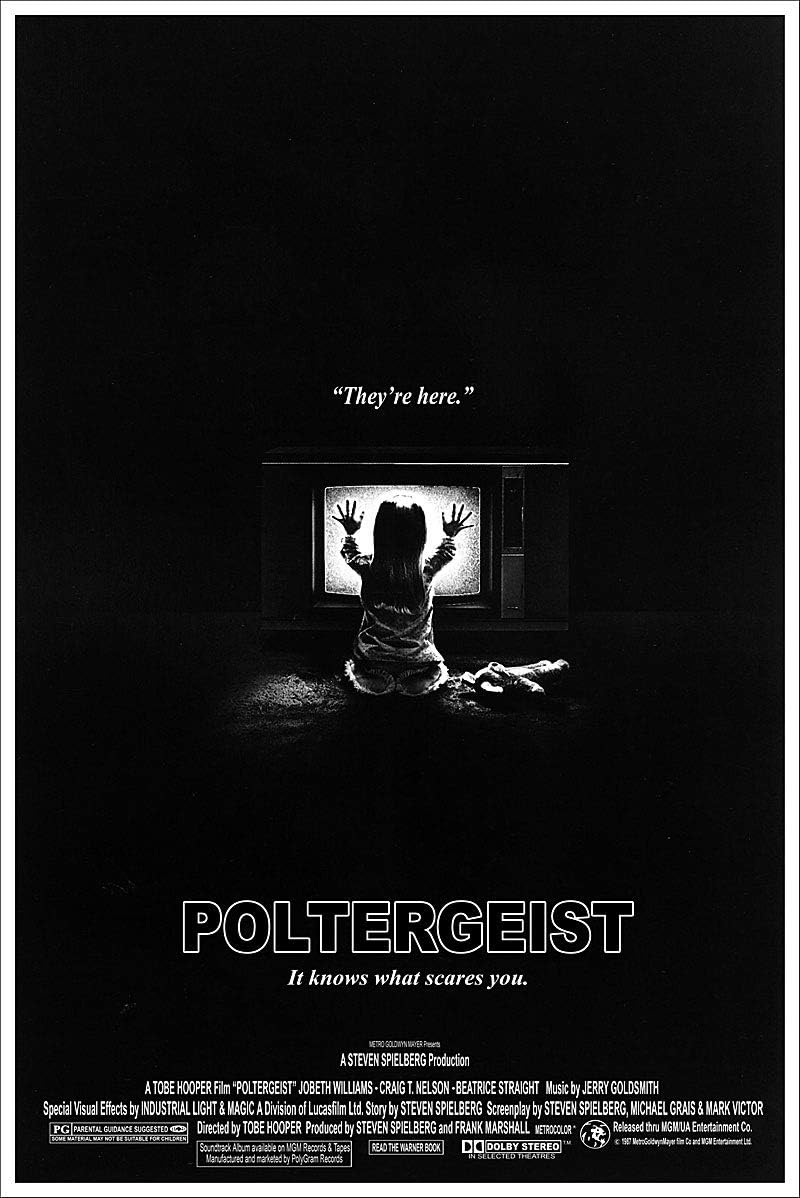 American Gift Services - Vintage Black and White Horror Movie Poster Poltergeist - 11x17