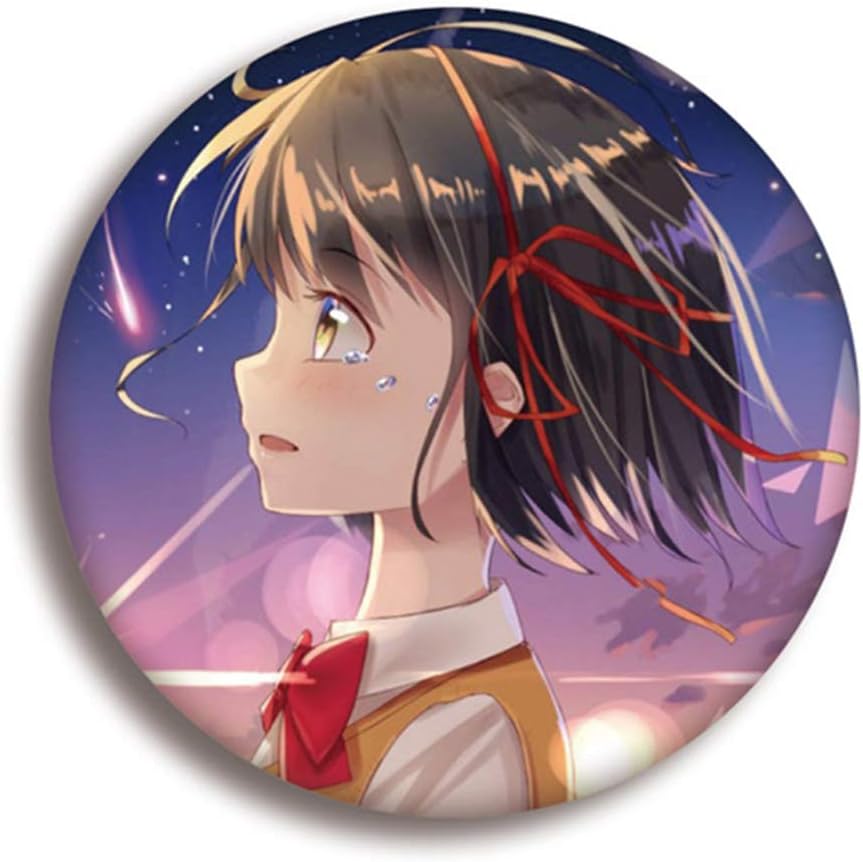 yangzhoujinbei Your Name Brooch, Japanese Anime Super Kawaii Brooches & Pins for Clothes, Bags, Caps and Pencil Cases -Important People Will Always Look for You