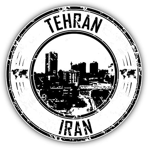 Tehran Iran Grunge Rubber Stamp Travel Home Decal Vinyl Sticker 5'' X 5''