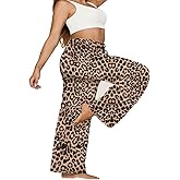 ZORBA Women's Plus Size Wide Leg Casual Palazzo Pants High Waist Yoga Comfy Loose Lounge Pants with Pockets Drawstring