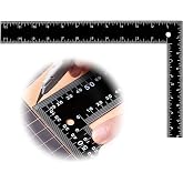 Carpenter Square 8x12 in Framing Square Heavy-Duty Carbon Steel Framing Tool with Dual-Scale (Imperial/Metric) High-Quality L-Ruler Square Tool for Builders and Carpenters