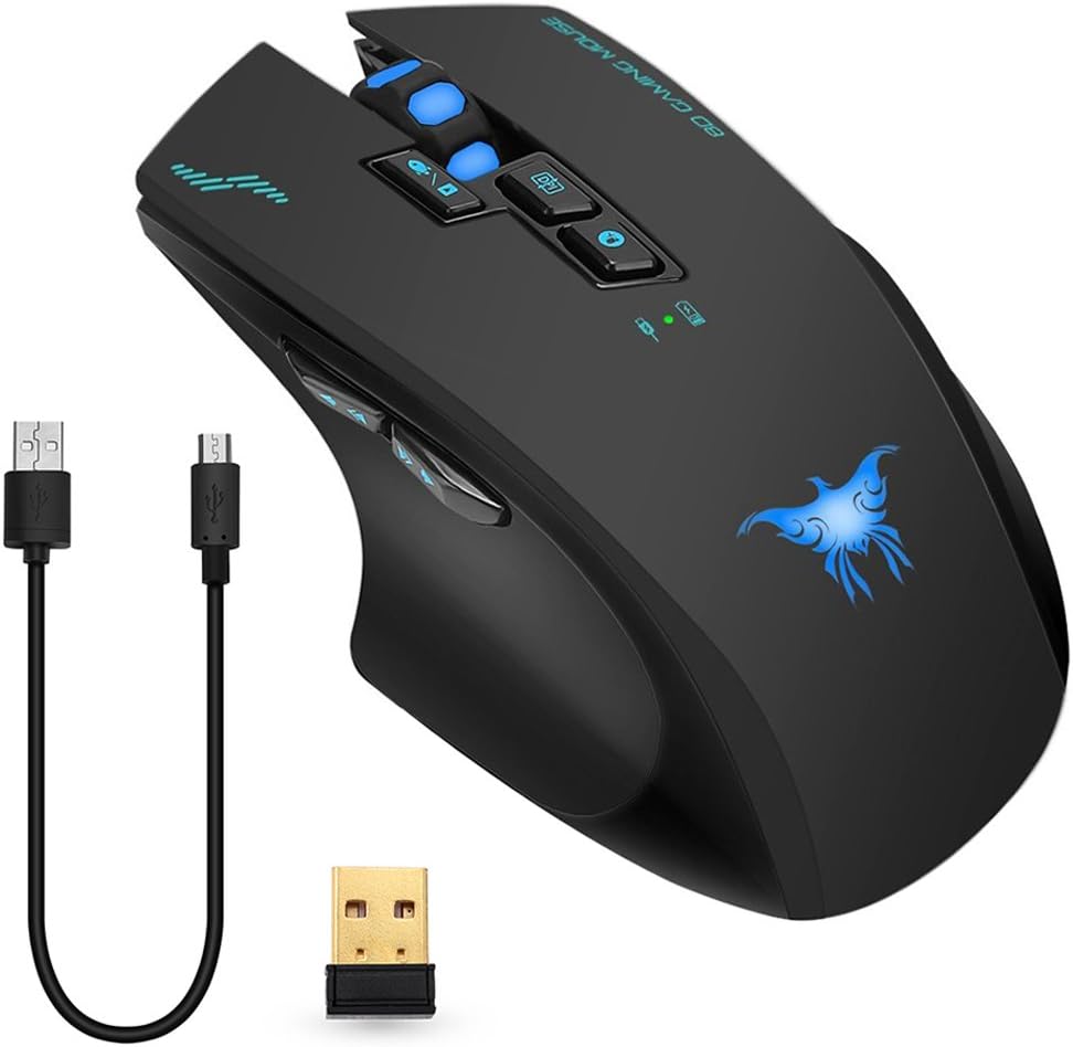 Amazon Combatwing ワイヤレスマウス 2 4ghz 光学式 無線マウス 充電式 ゲーミングマウス Usbマウス 無線有線使用可 2年保証 W100 Combatwing パソコン 周辺機器 通販