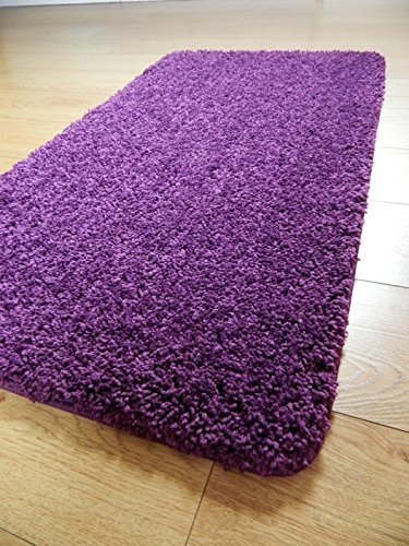 Rugs Superstore New Soft Viola Shaggy Tappeti Lavabile In