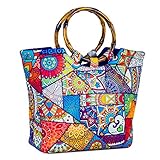 CHAUDER Insulated Neoprene Lunch Bag: Large Lunch Tote Carry Case Box Cooler Container with Zipper, Washable, Reusable, Perfect For Women, Girls, Kids To School, Office, Outdoors Picnic (Kaleidoscope)