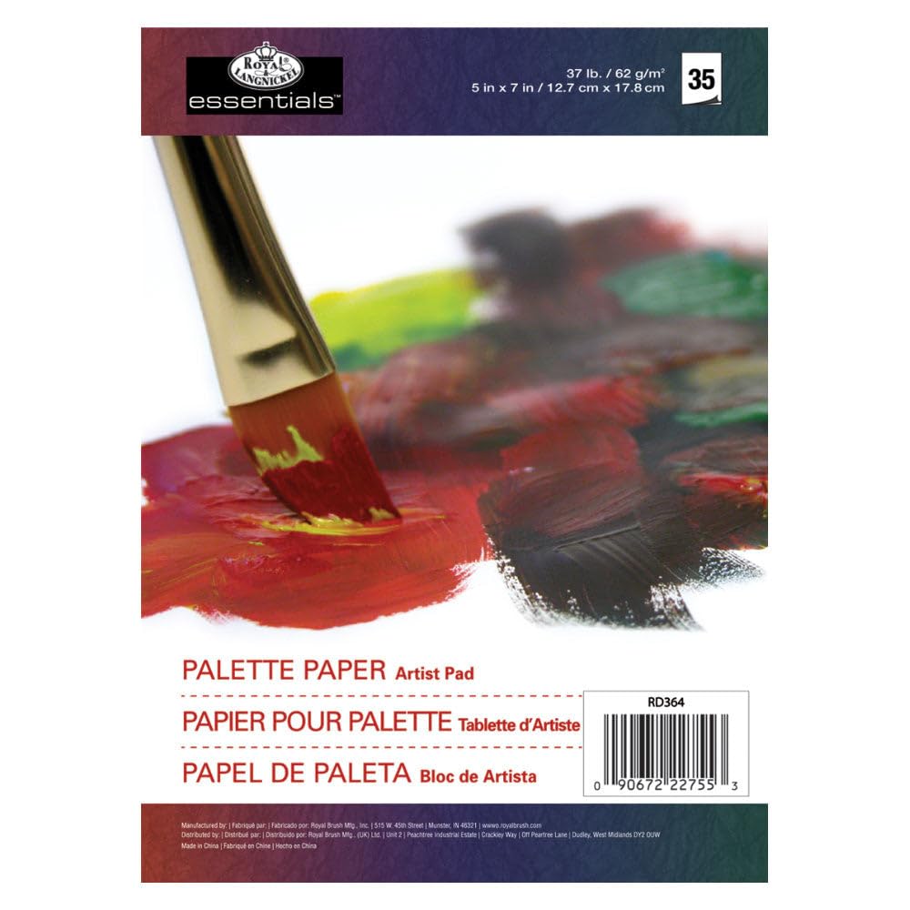 Royal & Langnickel Essentials Palette Artist Paper Pad 5 inch x 7 inch - 35 Sheets, White, RD364