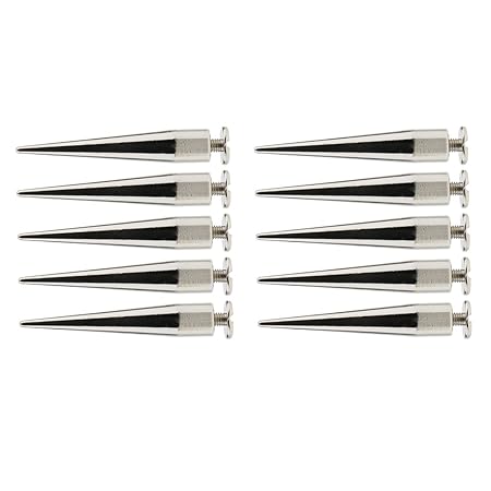 MagiDeal 10pcs Nieten Killernieten Schraubennieten Ziernieten spitz Punk 7x40mm - Splitter, one Size