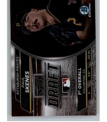 2023 BOWMAN DRAFT Paul Skenes 1° Prospect Cromato Auto #CDA-PS Pirates - Foto 6
