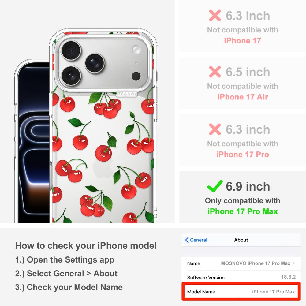 Condition photo showing New/Like New for mosnovo for iphone 17 pro max case | military grade 6.6ft drop tested | camera control | clear with