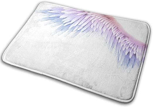 KWhy Wing Angel - Alfombrillas de baño de espuma viscoelástica
