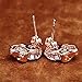 Joylive Shinny WomenStud Earrings Cz Zircon Plated Skull Crystal Ear Stud Earrings