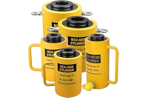 MaJingHengg Hydraulic Jack RCH-6050 Hollow Cylinder - 60T Tonnage, 50mm Work Travel