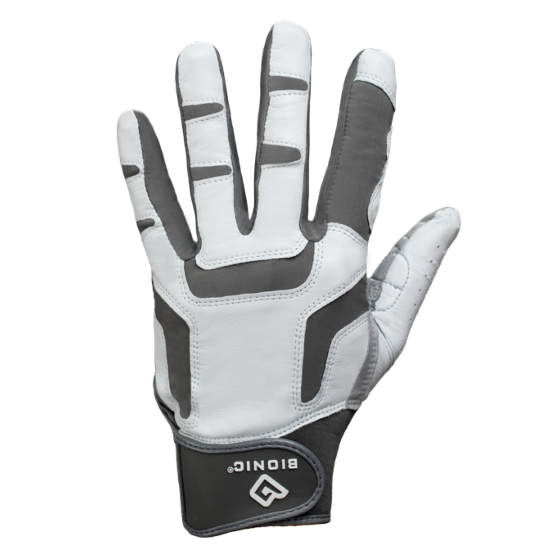 BIONIC Mens ReliefGrip Golf Glove - Grey/Black - M/L