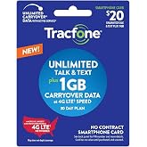 TracFone $20 Unlimited Talk, Text, 1GB Data 30&ndash;Day Plan
