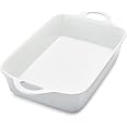 Sur La Table Rectangular Porcelain Baker, 4 qt, White