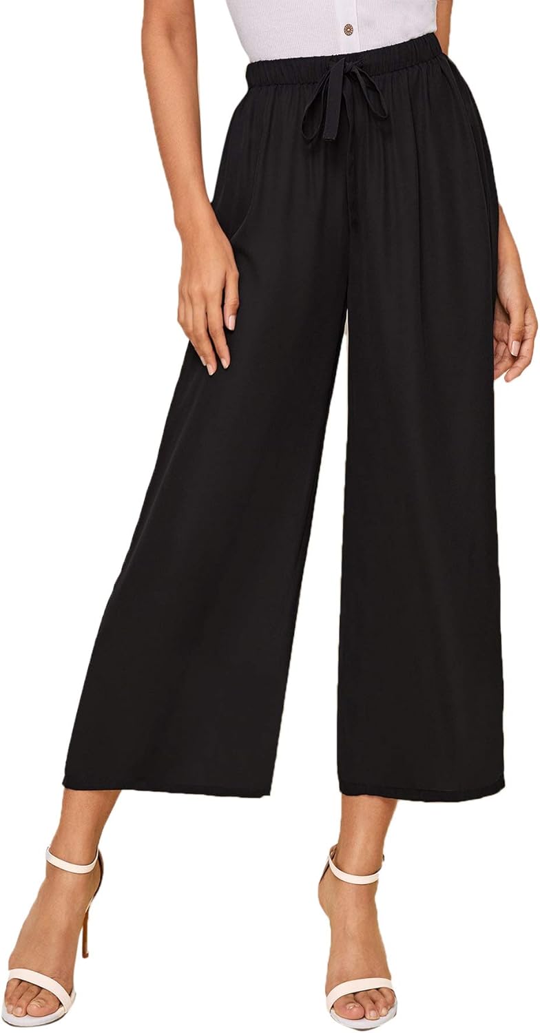 SOLY HUX Damen Hose Locker Hosen Pants Casual Culotte Hose Breites Bein