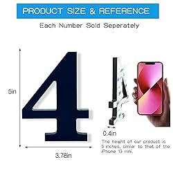 Hvatry 5'' House Numbers for Outside - Modern