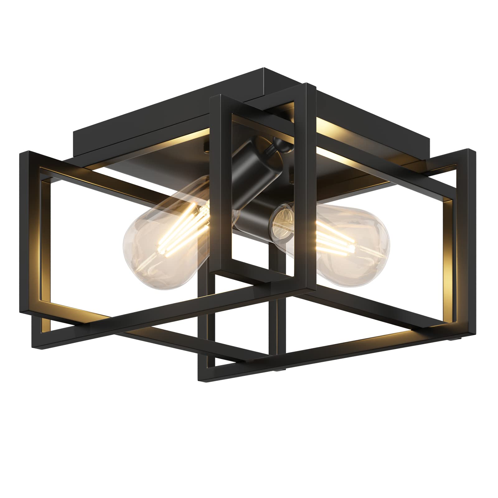 Feanron 2-Light Flush Mount Ceiling Light
