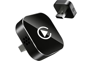 BSUBSU Wireless CarPlay Adapter, 2026 Upgraded Wired to Wireless for Apple CarPlay & Android Auto, Mini USB Design Car Play Adapter with Type-C Extension, Plug and Play, Stable Connection & No Latency