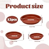 Nuqin Plant Pot Saucers 12 Pack 3 Sizes Waterproof Thickened Plastic view 3