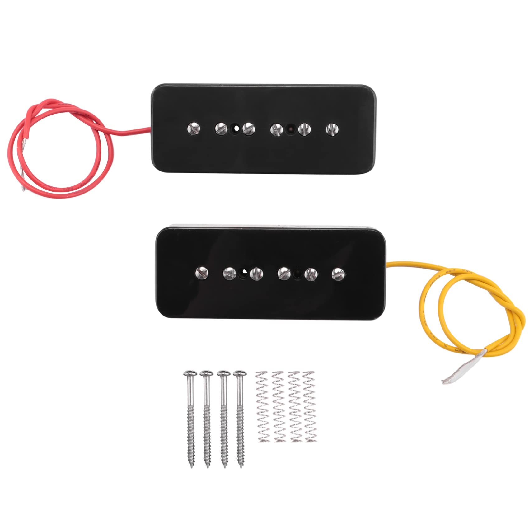 Hausdec Neck Bridge Soap Bar P90 Pickup Alnico 5 Electric Guitar Pickup Single Coil Guitar Parts Black