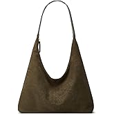 Trendy Suede Crescent Shoulder Bag Women Tote Bag Satchels Crossbody Purse Top-handle Travel College Work Tote Handbag