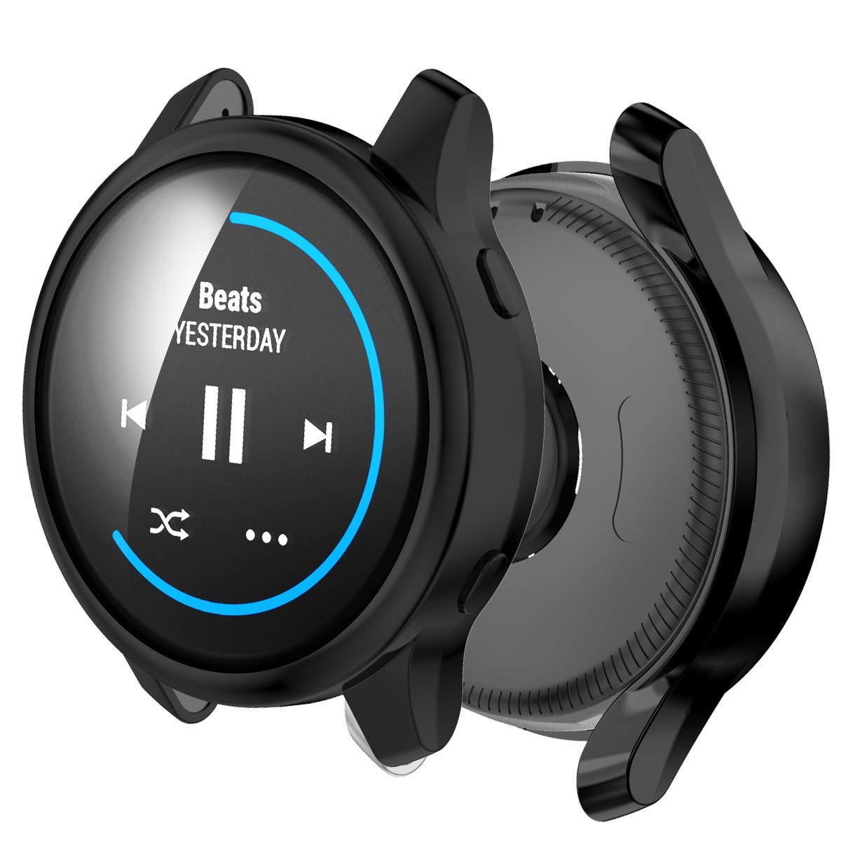 RLTech Case for Garmin Venu, Ultra-Thin Sicone Bumper Flexible Case Cover for Garmin Venu, Black