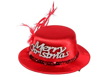 Alsino Mini Weihnachts Hut Merry Christmas Rot mit Haarclip 131