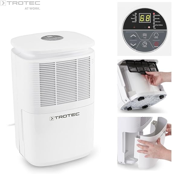 TROTEC TTK 30 E Dehumidifier, Air Dehumidifier, Portable Dehumidifier