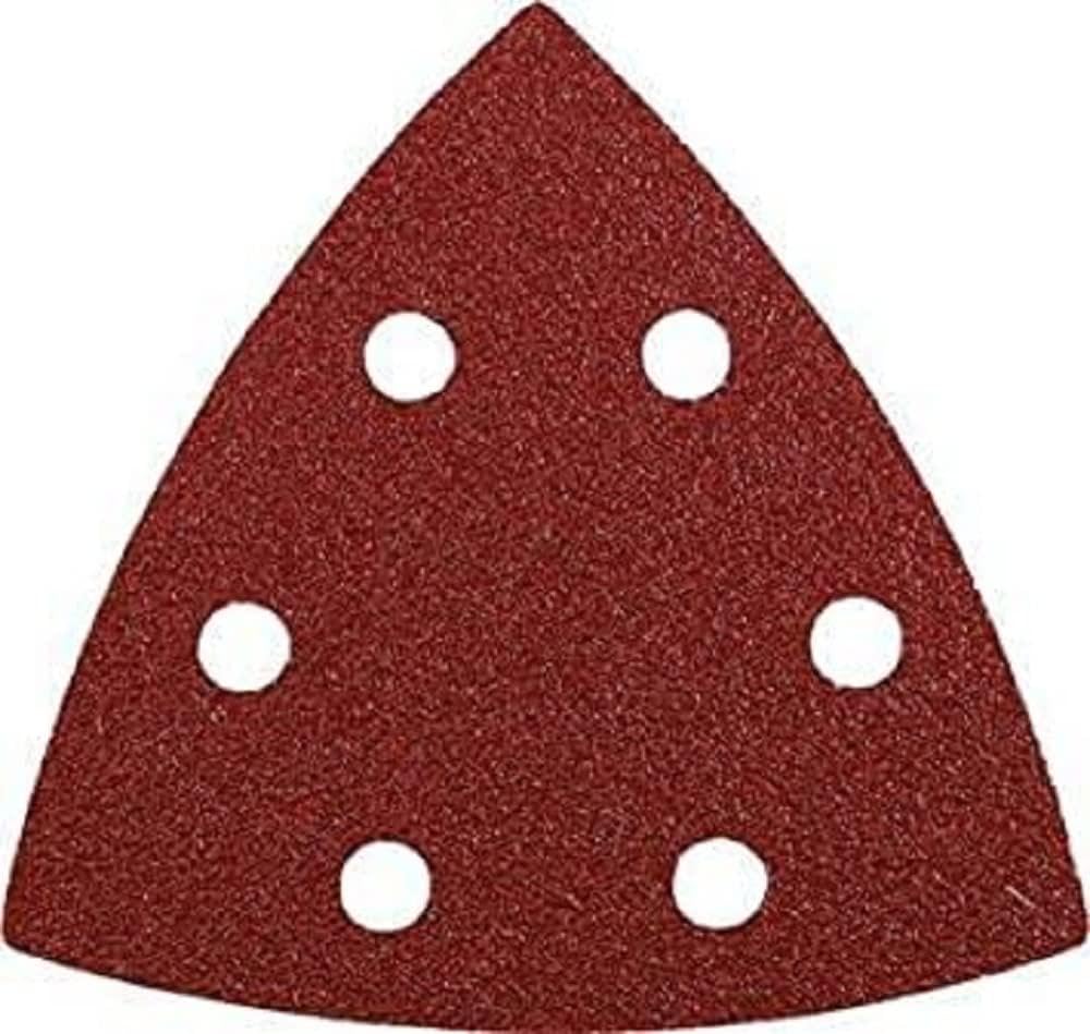 kwb Sanding Triangles 93 Mm Made Of High-Grade Aluminium Oxide With Grit 240, tool-Free Change, Synthetic Resin Bonding and Reinforced Paper Backing for Fine Sanding Of Wood and Metal